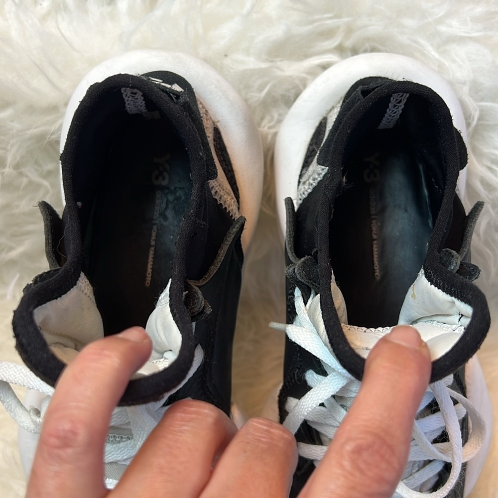 adidas Men’s Y-3 Kaiwa Black/White Chunky Futuristic Sneakers Size 8 US - Picture 12 of 17